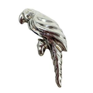 Vintage Parrot Bird Brooch Mexico 935 Sterling Silver TS-107 Taxco Pin